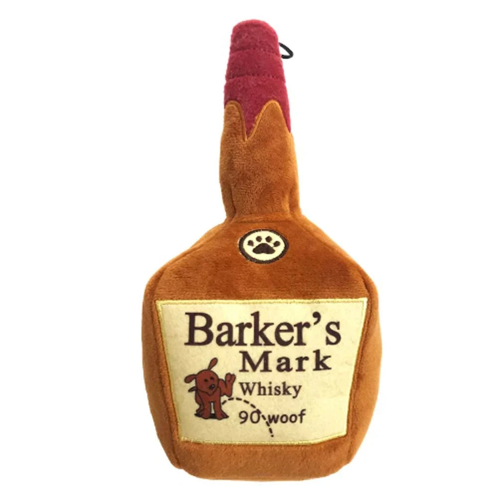 H&K Power Plush Dog Barker's Mark Small Squeak Crinkle