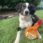 H&K Power Plush Dog Barker's Mark Small Squeak Crinkle