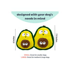 H&K Pop 'N Fetch D Avocado Large Plush Squeak Crinkle
