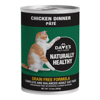 Dave's Naturally Healthy Cat Food; Chicken Formula 12.5oz. (Case of 12)