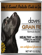Dave's Dog Grain Free Turkey And Sweet Potato Cuts In Gravy 13.2oz. (Case of 12)