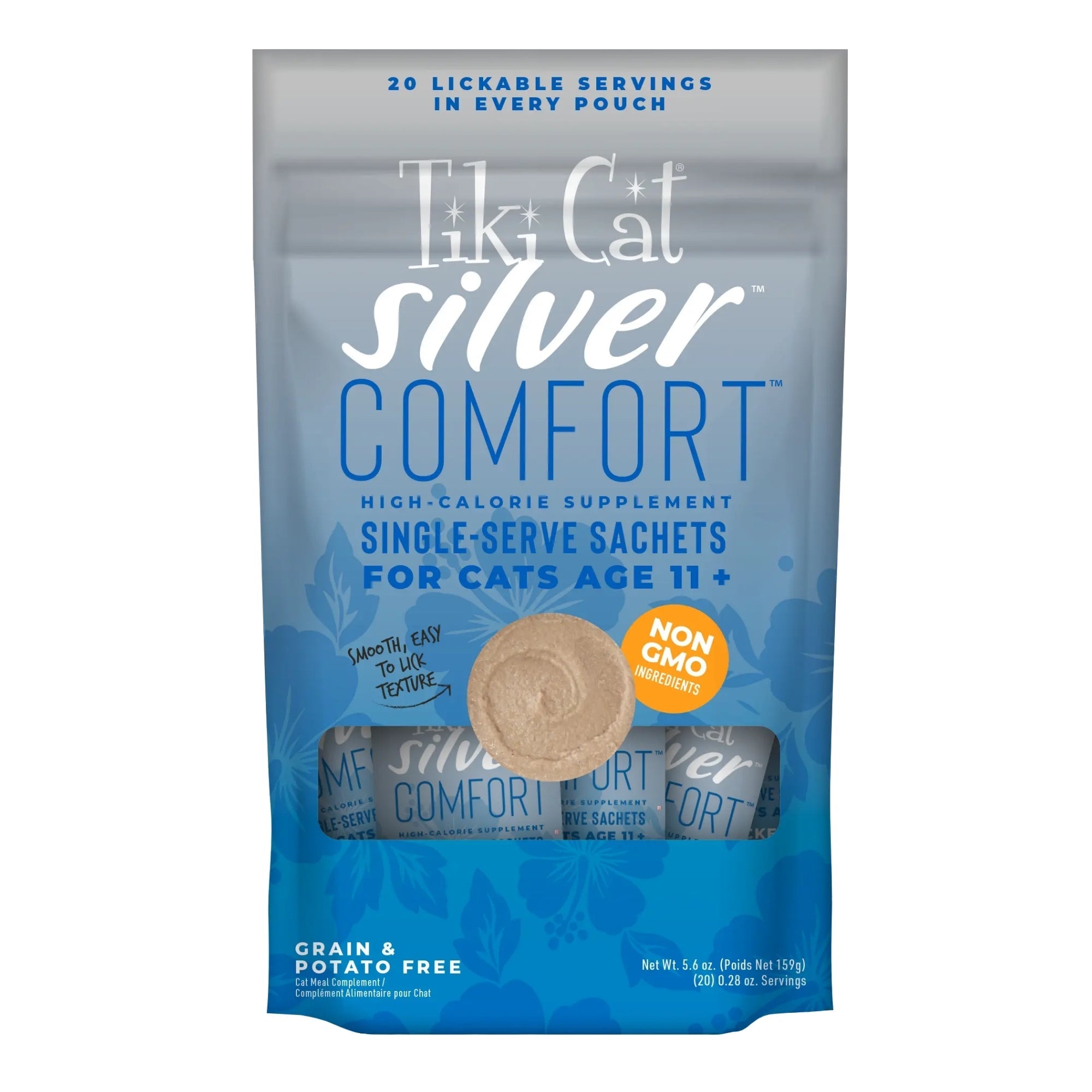 Tiki Pets Cat Silver Mousse Comfort Chicken 5.6oz. (Case of 8)