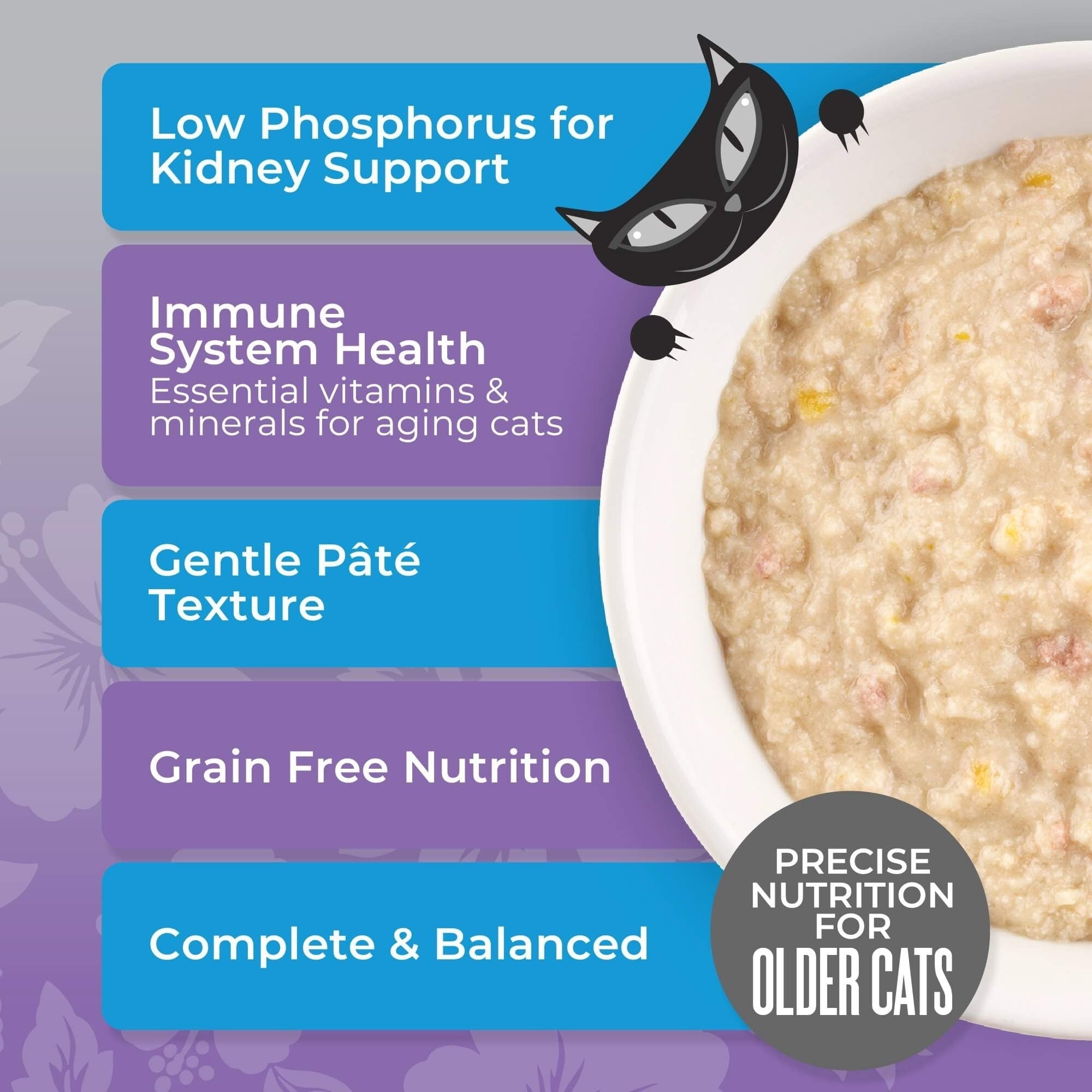 Tiki Pet Cat Silver Pate Chicken, Duck, Duck Liver 2.4oz. (Case of 12)