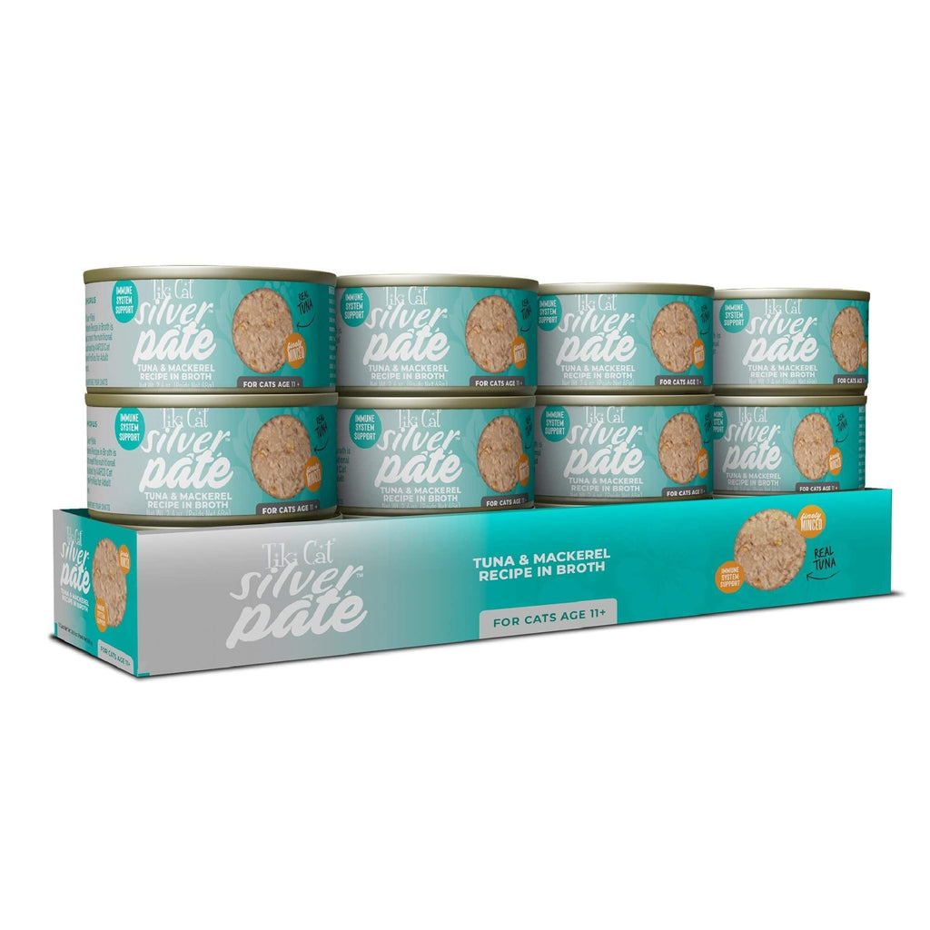 Tiki Pet Cat Silver Pate Tuna & Mackerel 2.4oz. (Case of 12)
