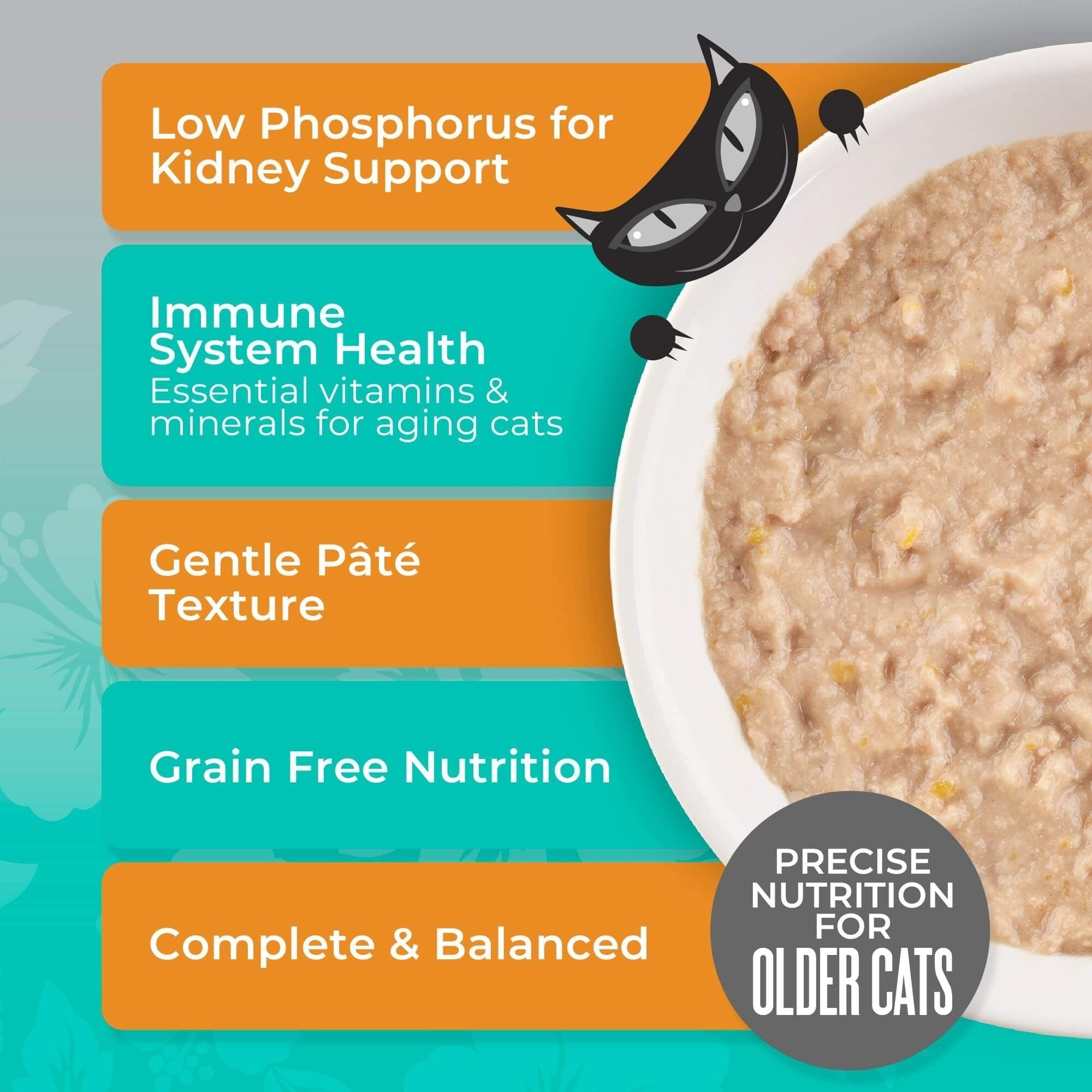 Tiki Pet Cat Silver Pate Tuna & Mackerel 2.4oz. (Case of 12)