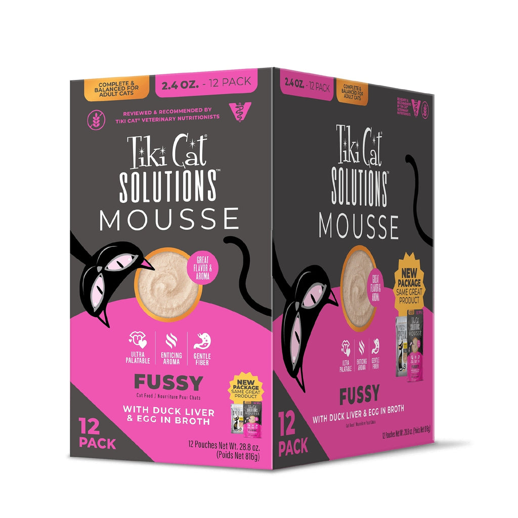 Tiki Pet Cat Solutions Mousse Fussy 2.4oz. (Case of 12)