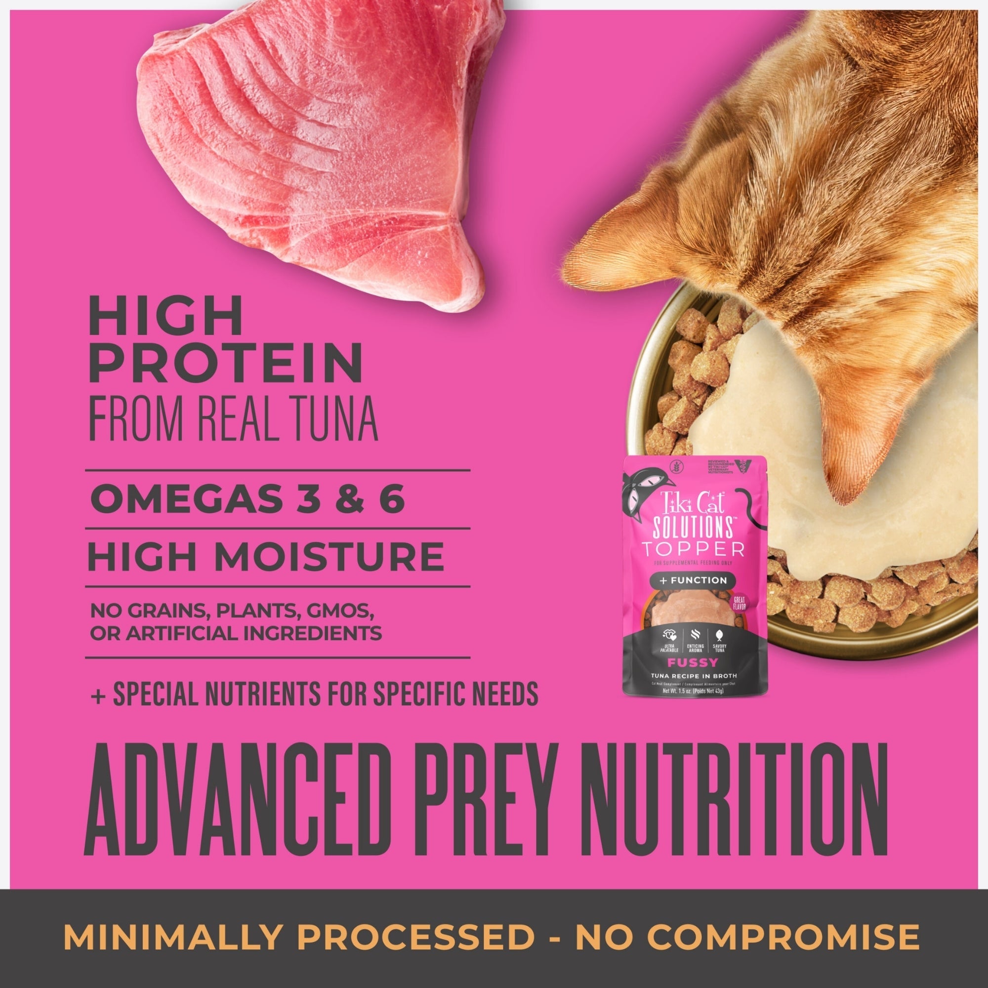 Tiki Pet Cat Solutions Topper Fussy 1.5oz. (Case of 12)