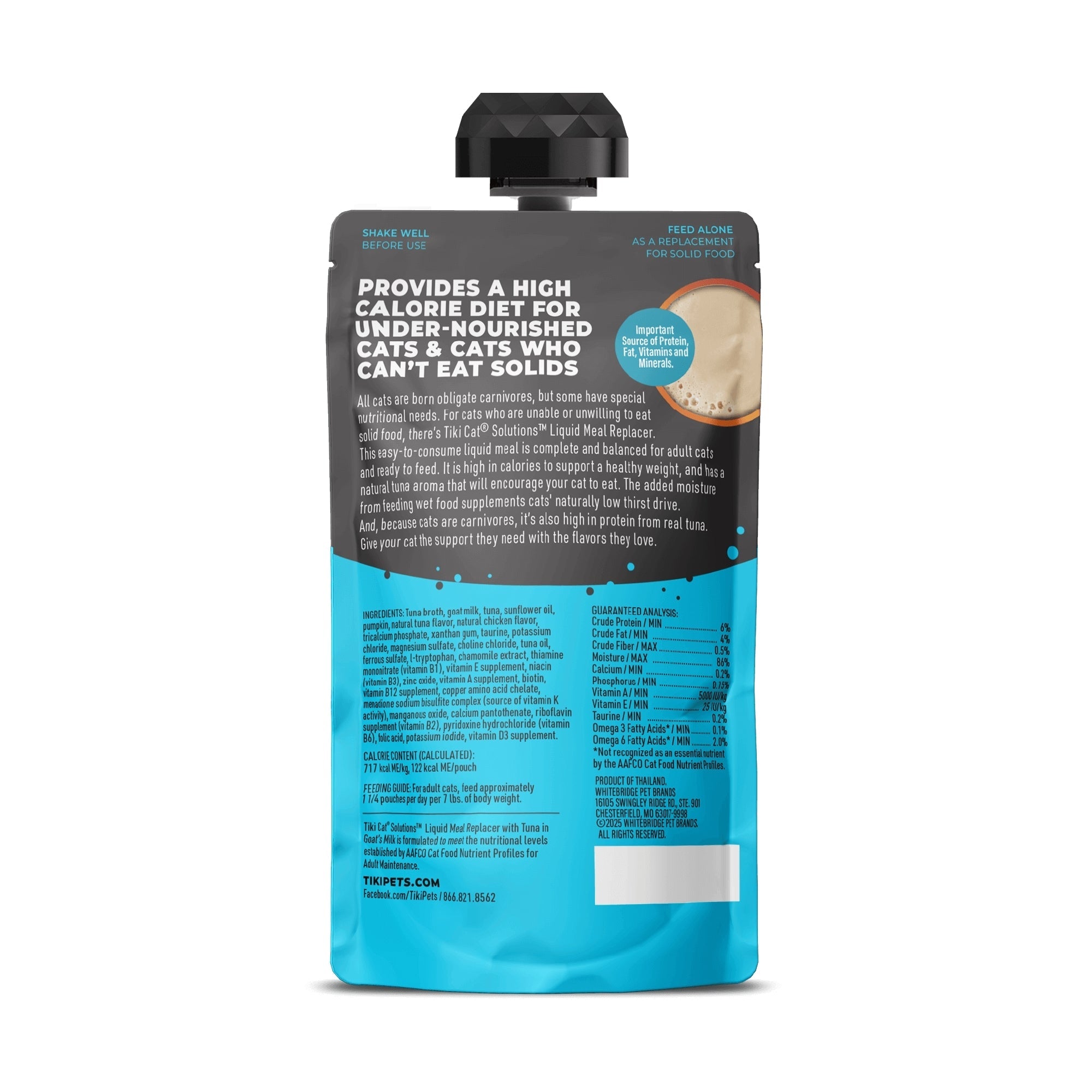 Tiki Pet Cat Solutions Meal Replacement Tuna 6oz. (Case of 6)