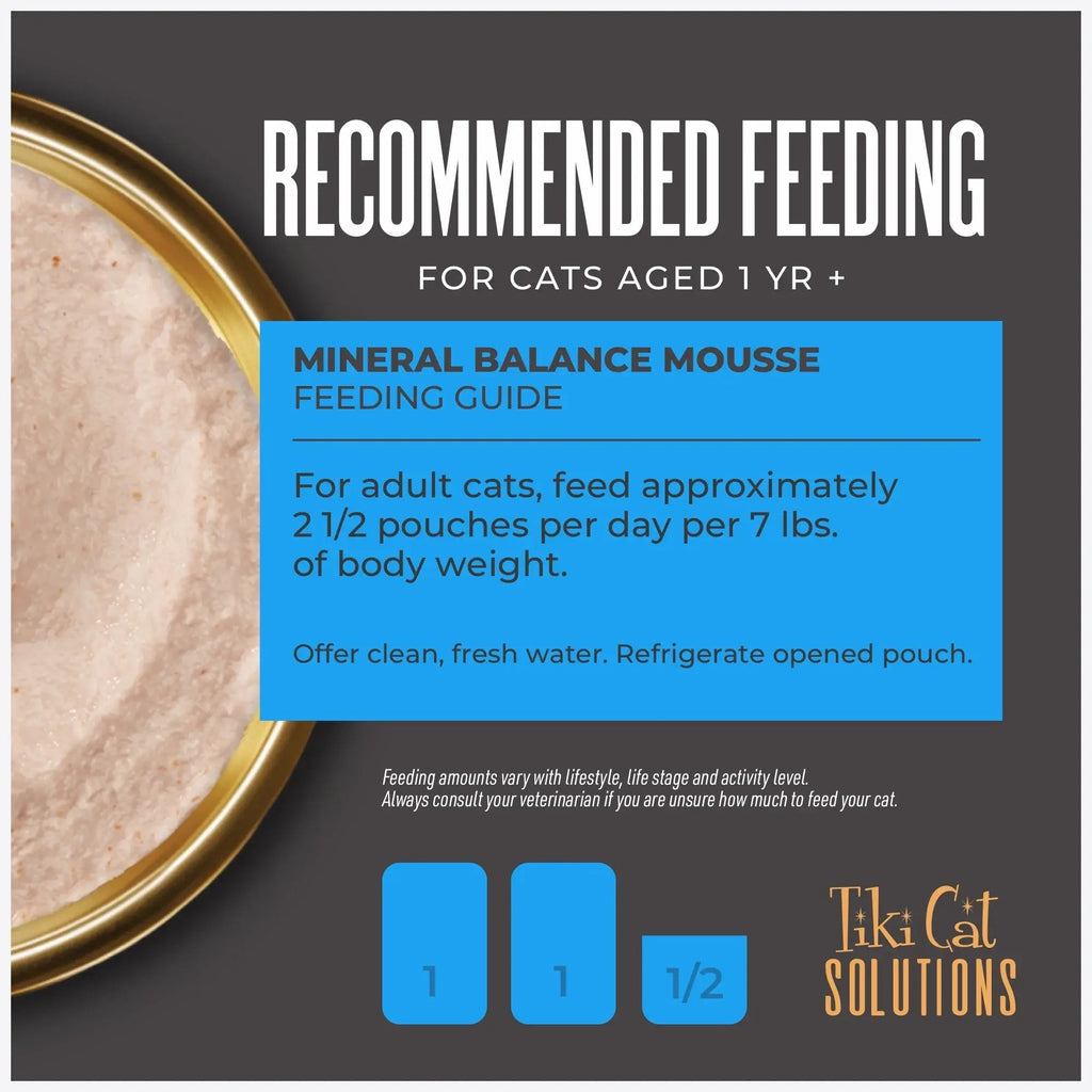 Tiki Pet Cat Solutions Mousse Mineral Balance 2.4oz. (Case of 12)