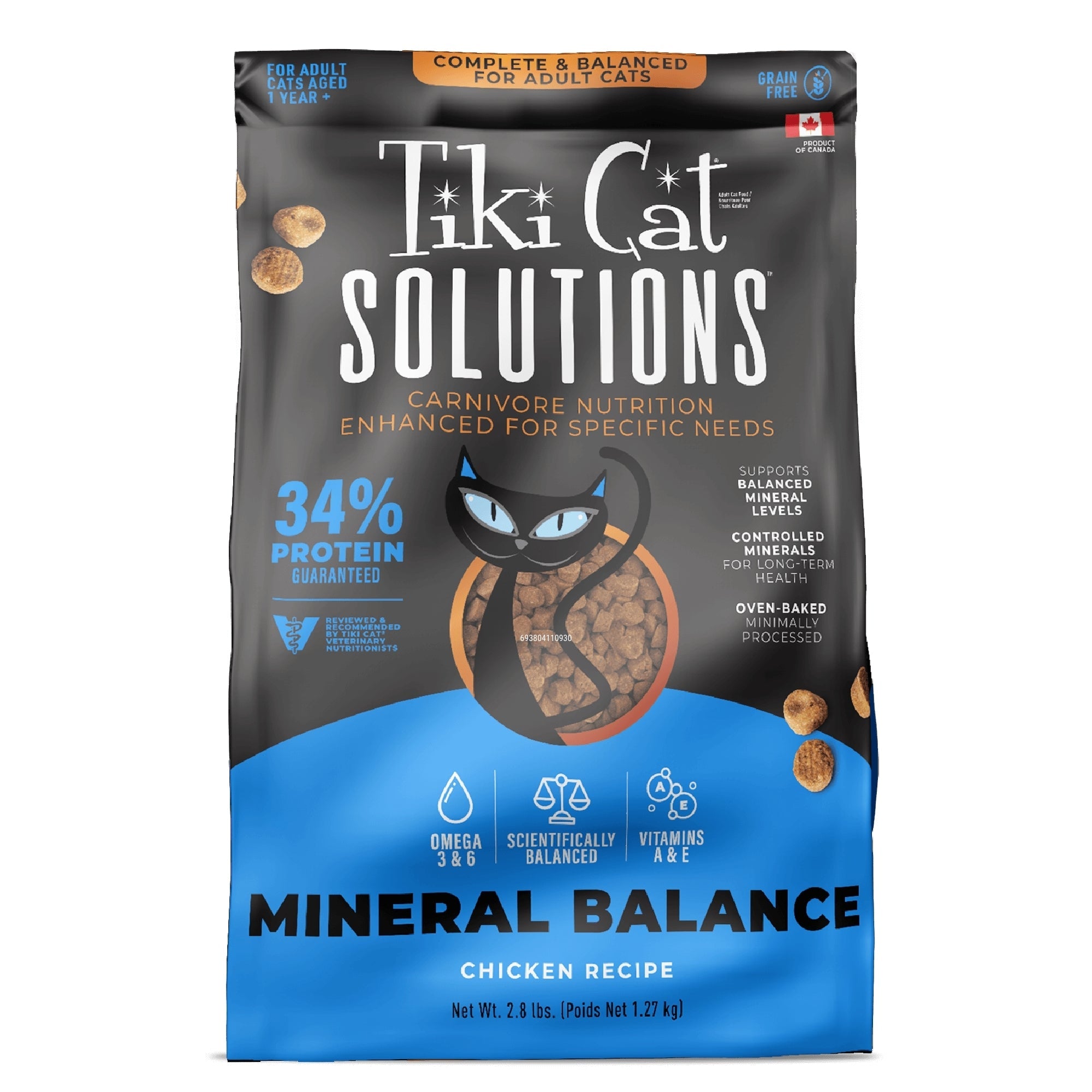 Tiki Pet Cat Solutions Mineral Balance Chicken 2.8Lb