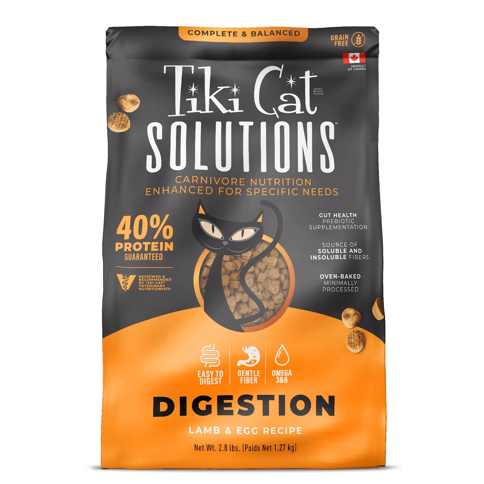 Tiki Pet Cat Solutions Digestion Lamb 2.8Lb
