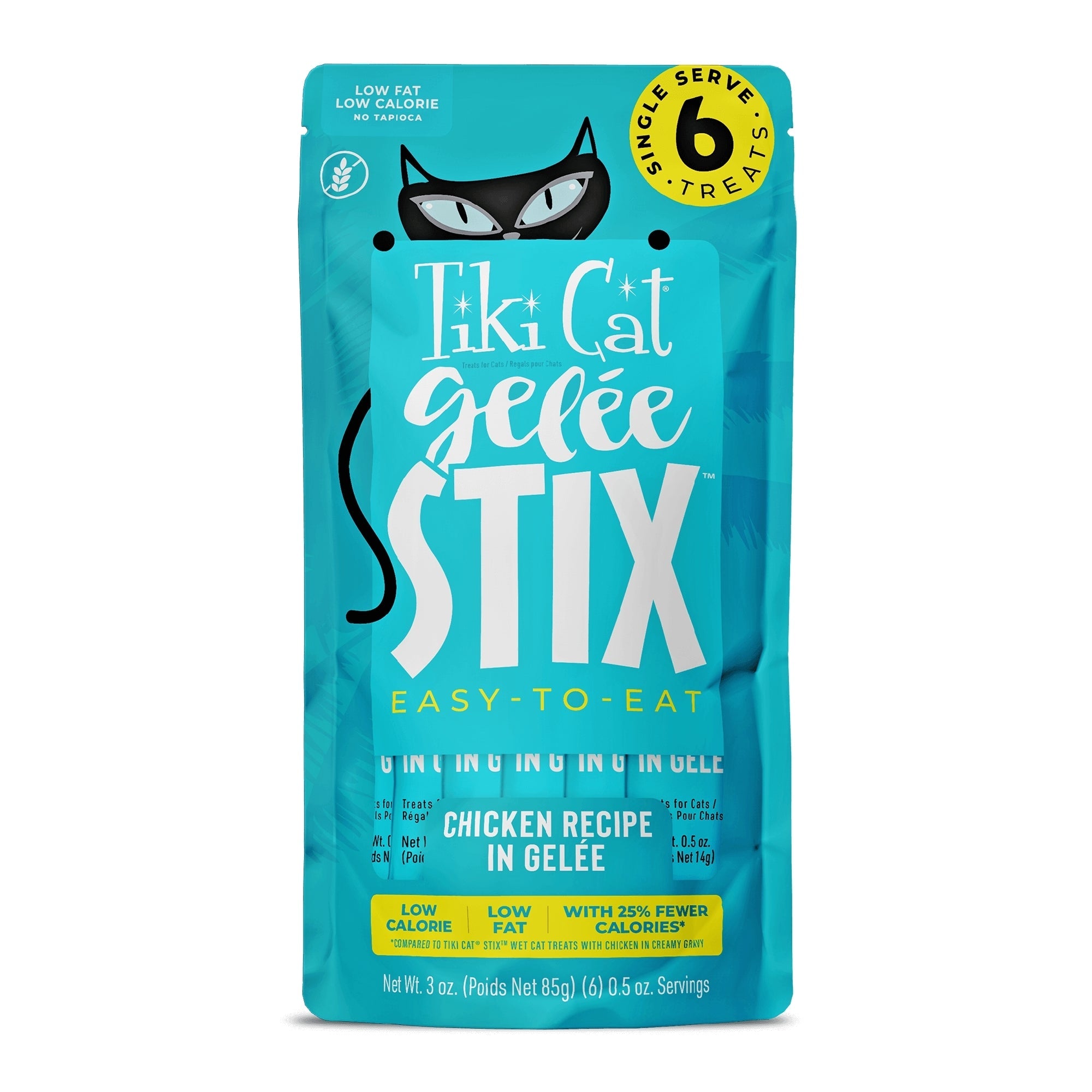 Tiki Pet Cat Stix Gelee Chicken 3oz. (Case of 12)