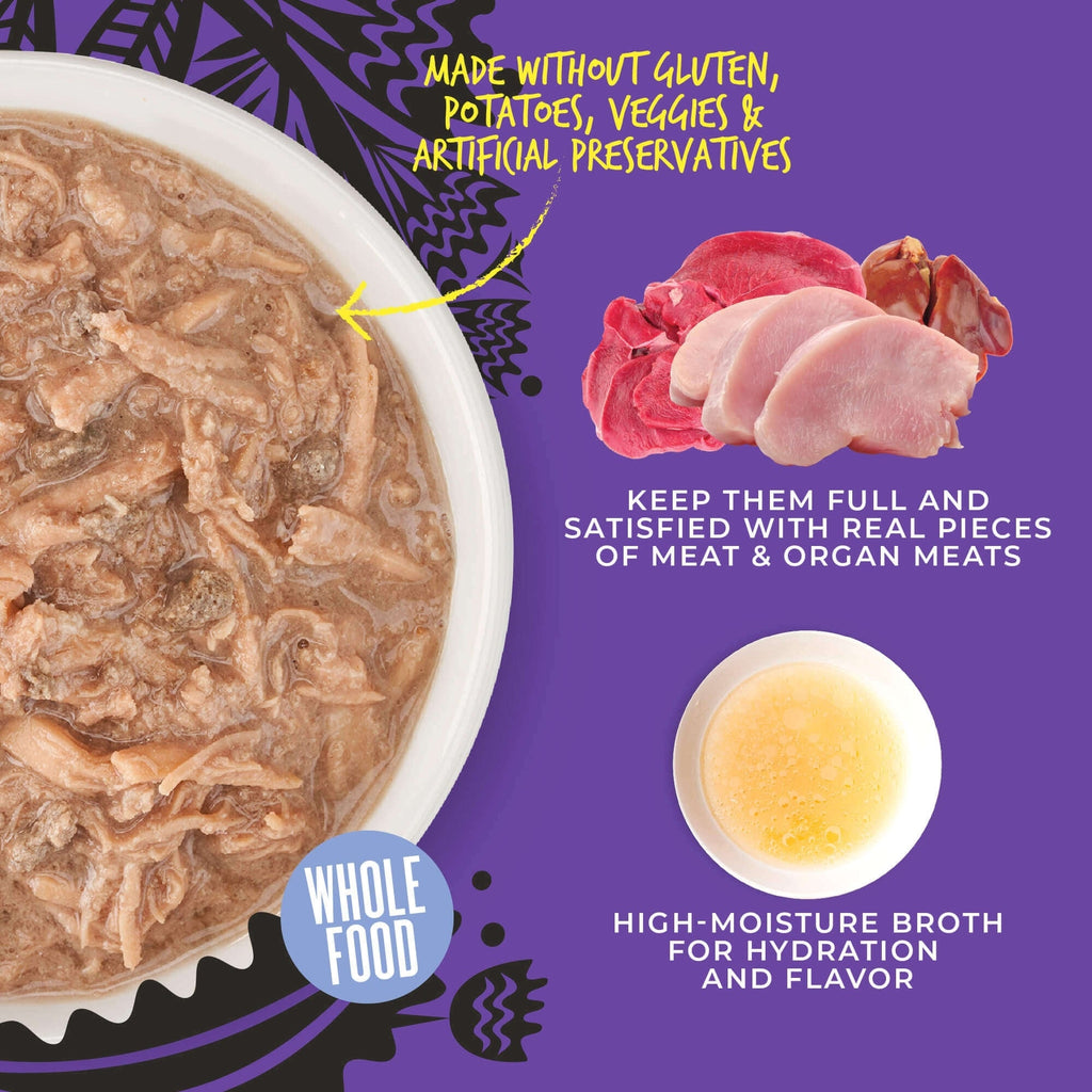 Tiki Pet Cat After Dark Shreds 3oz. Variety Pack (Case of 12)