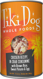 Tiki Pets Dog Whole Foods Chicken Recipe In Crab Consomm 13.6Oz. (Case Of 12)