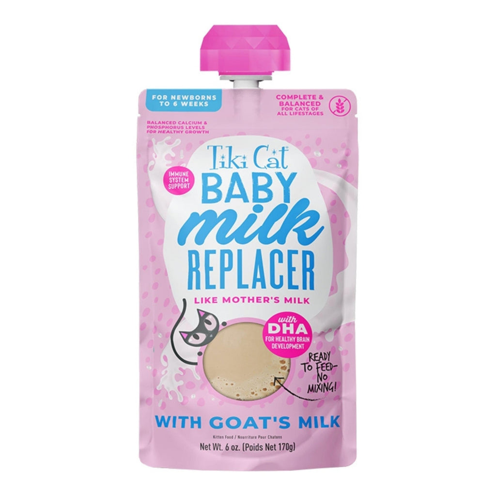 Tiki Pet Cat Milk Replacer Kitten Goat Milk 6oz. (Case of 6)