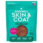 Dogswell Jerky Skin and Coat Mini Grain-Free Salmon 4oz.