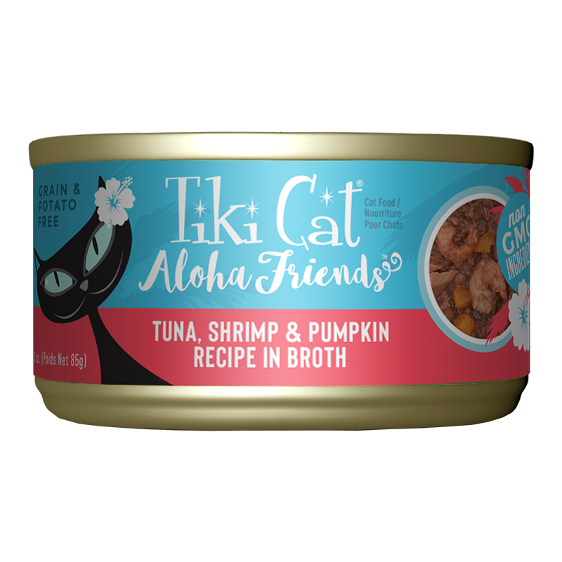 Tiki Pets Cat Aloha Tuna Shrimp 3oz. (Case of 12)