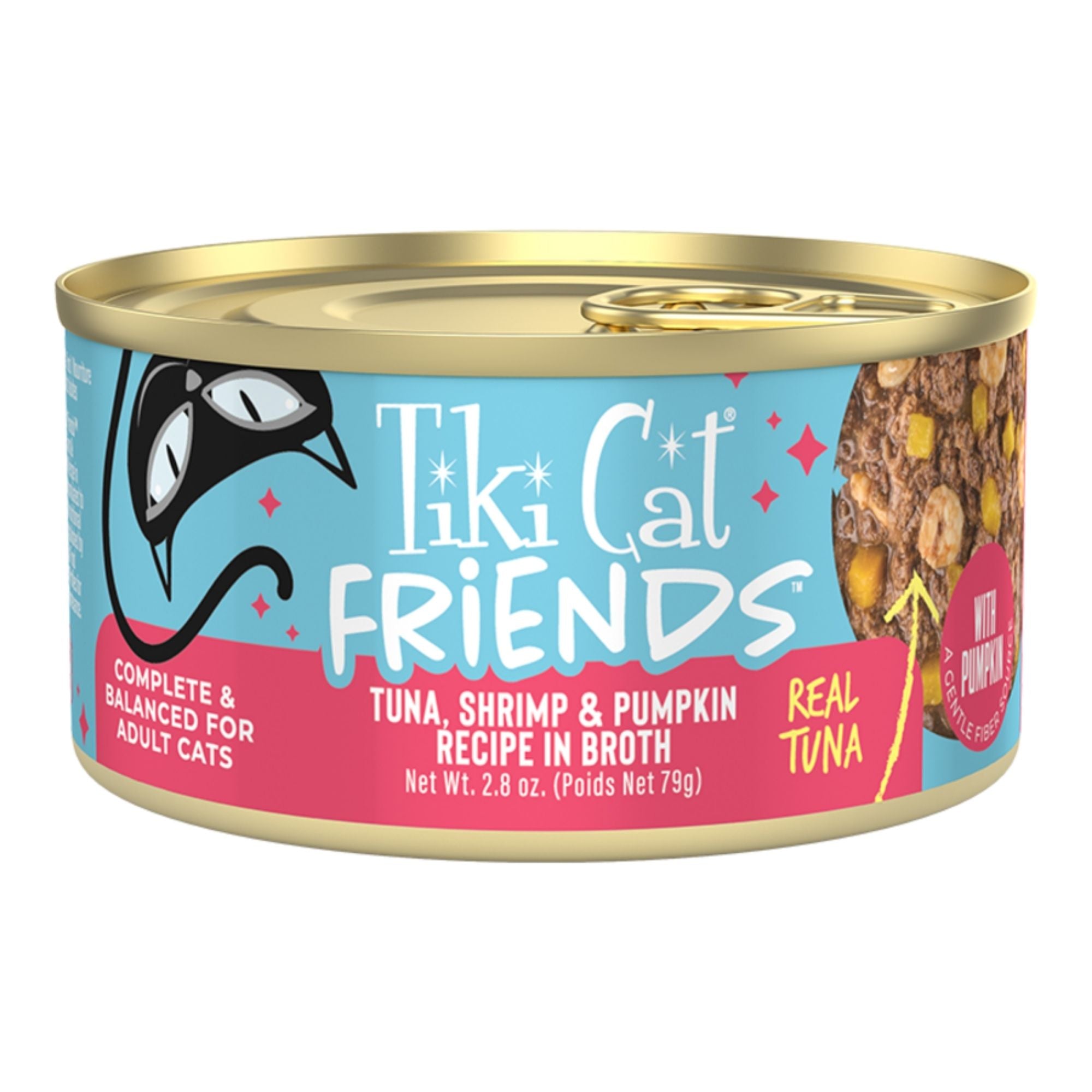 Tiki Pets Cat Friends Tuna Shrimp & Pumpkin 2.8oz. (Case of 12)