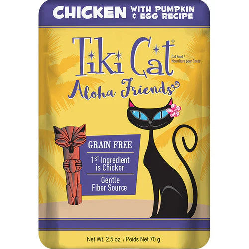 Tiki Pets Cat Aloha Chicken Pumpkin and Egg 2.5oz. (Case of 12)