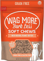 Cloud Star Wagmore Dog Grain Free Soft and Chewy Peanut Butter 20Oz