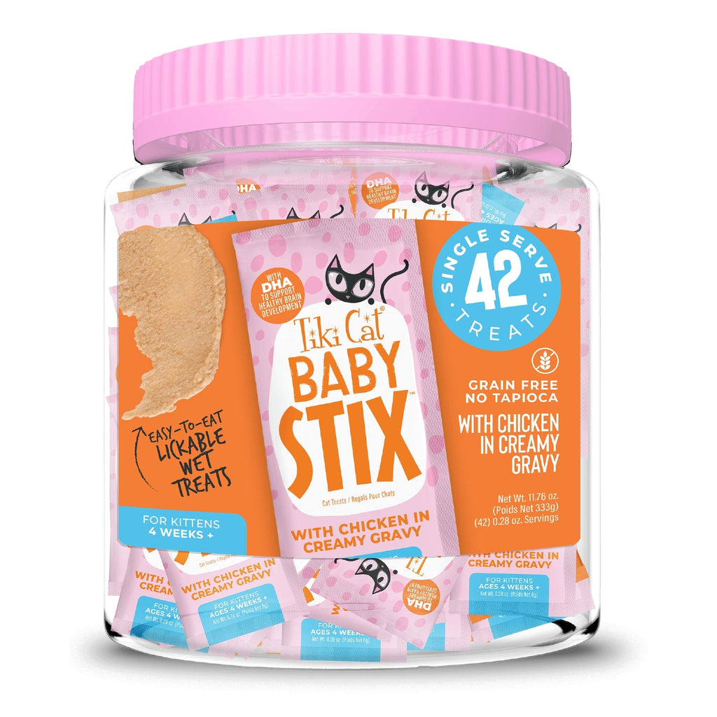 Tiki Pet Cat Stix Kitten Chicken 0.28oz. 42 Count