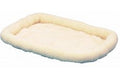 SnooZZy Sheepskin Bolster Kennel Dog Mat White 1ea/XL