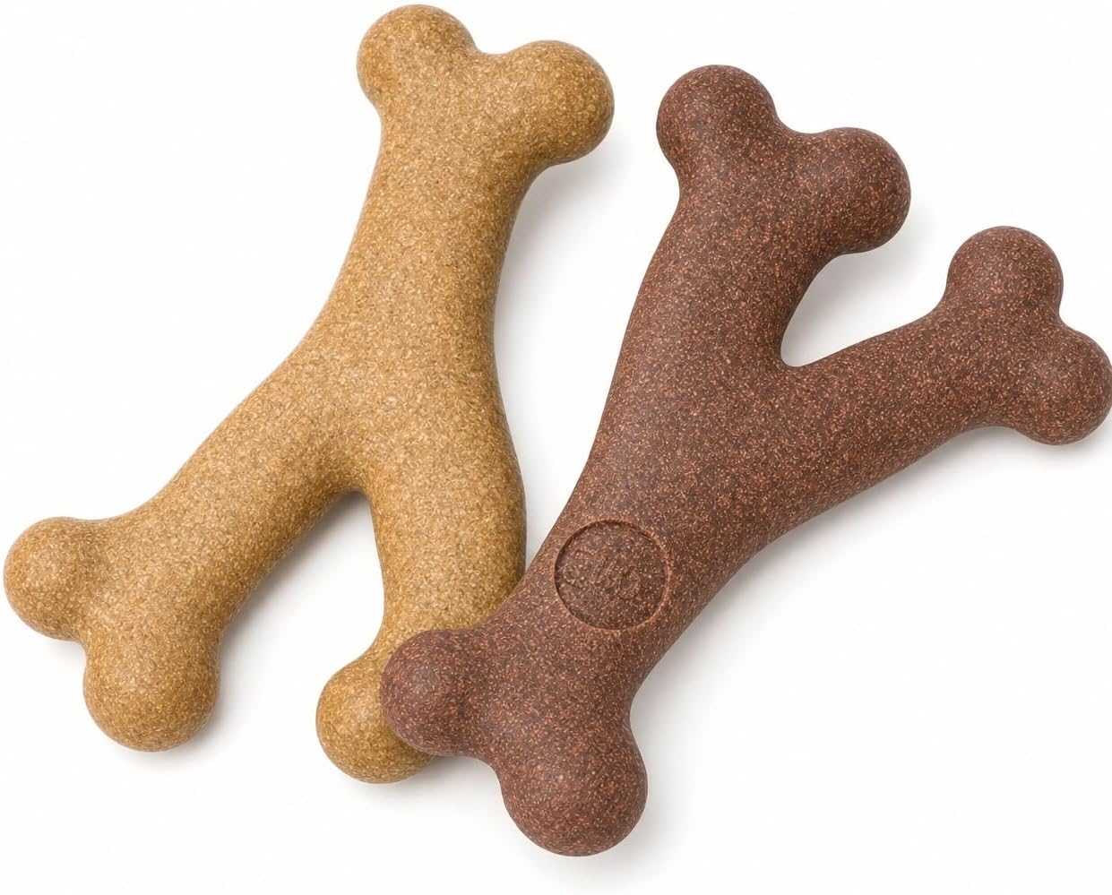 Bam-Wishbone Chicken & Bacon Flavored Dog Chew Toy, Nylon, 7 Inch, 2 Pack Free Shipping
