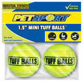 Petsport USA Tuff Ball Dog toy Yellow, 1ea/2 pk, 1.5 in