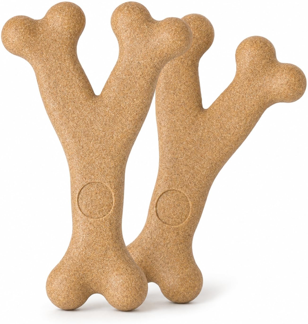 Bam Wish Bone Chicken Flavored Chew Toy for Dogs, 5.25 in, 2 Pack Free Shipping
