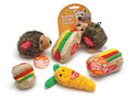 Aspen Hamburger With Squeakers Small Dog And Puppy Toy Multi-Color Small