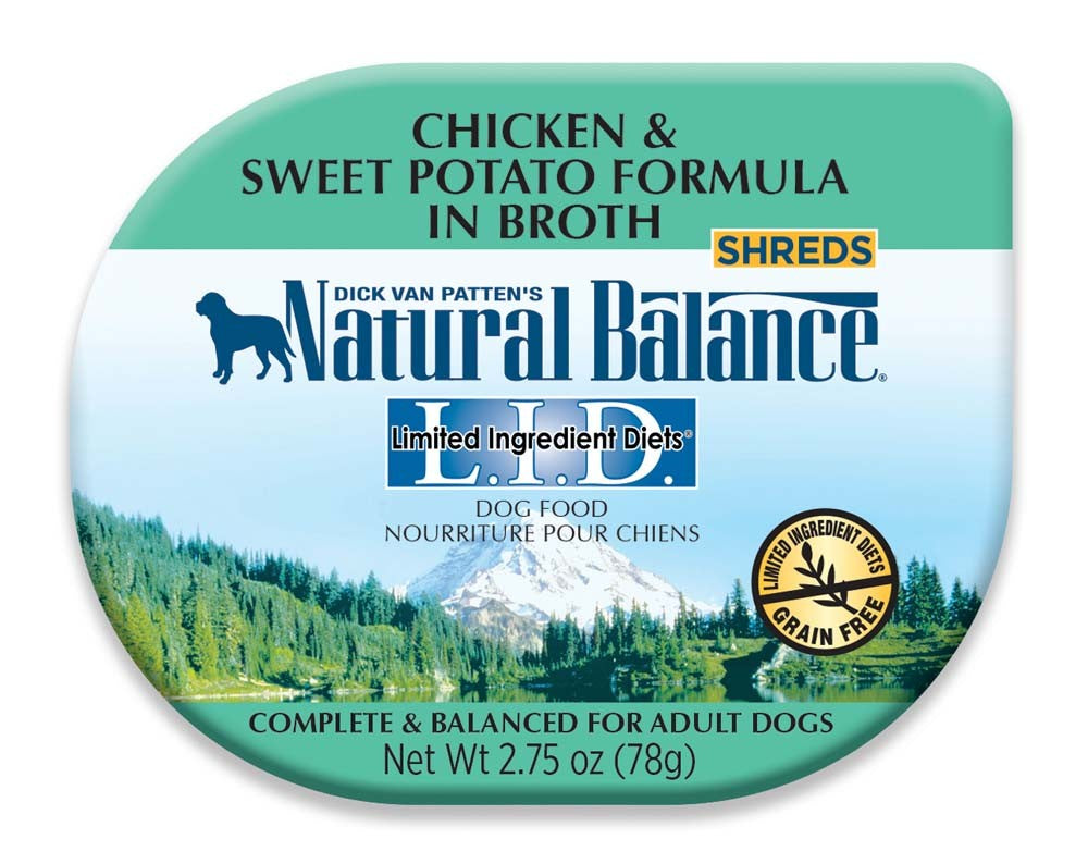 Natural Balance Pet Foods L.I.D Chicken and Sweet Potato in Broth Dog Food 2.75 oz 24 Pack