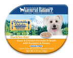 Natural Balance Pet Foods Delectable Delights Ducken-itas in Broth Dog Food 2.75 oz 24 Pack