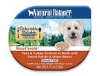 Natural Balance Pet Foods Delectable Delights Wooferole in Broth Dog Food 2.75 oz 24 Pack