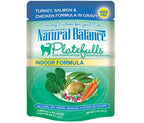 Natural Balance Pet Foods Original Ultra Platefulls Morsels in Gravy Wet Cat Food Pouch Turkey, Salmon & Chicken 3oz