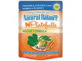Natural Balance Pet Foods Original Ultra Platefulls Morsels in Gravy Wet Cat Food Pouch Chicken & Chicken Liver 3oz