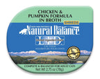 Natural Balance Pet Foods L.I.D. Wet Cat Food Tub Chicken & Pumpkin in Broth 2.75oz