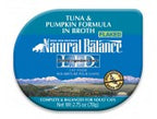 Natural Balance Pet Foods L.I.D. Wet Cat Food Tub Tuna & Pumpkin in Broth 2.75oz