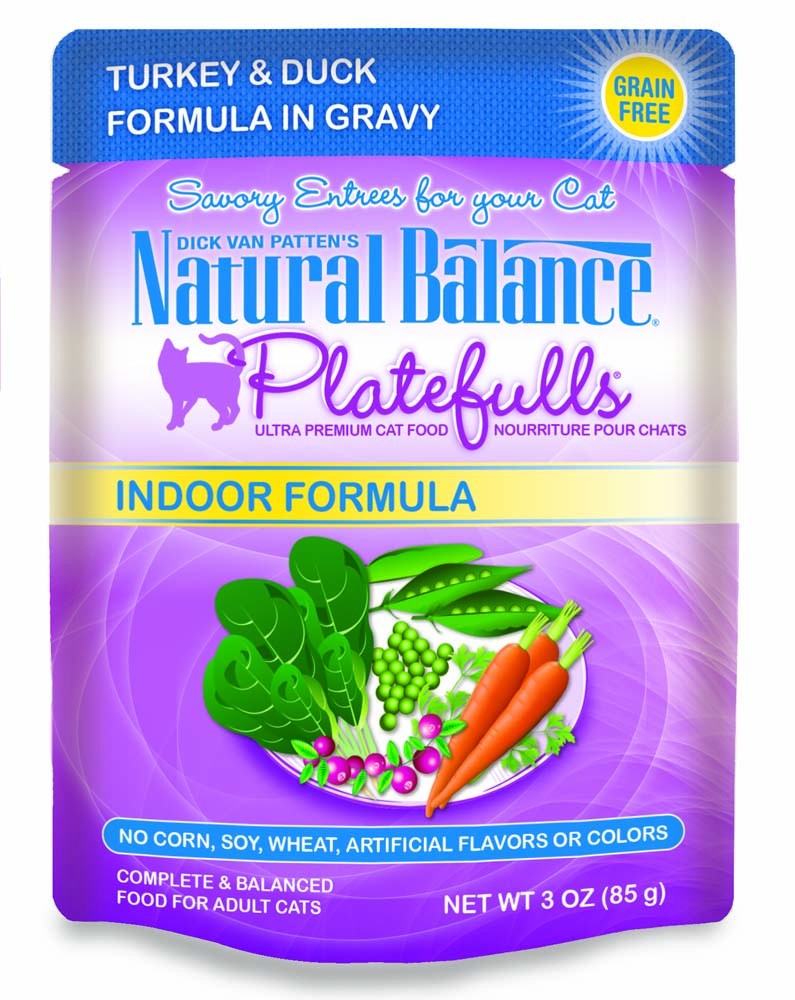 Natural Balance Pet Foods Original Ultra Platefulls Morsels in Gravy Wet Cat Food Pouch Turkey & Duck 3oz
