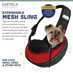 Katziela Expandable Sling Bag Red