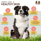 Natural Dog Company Dog Skin & Coat Supplement Chews - 90 Count