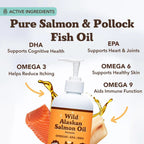 Natural Dog Company Dog & Cat Wild Alaskan Salmon Oil 8oz.