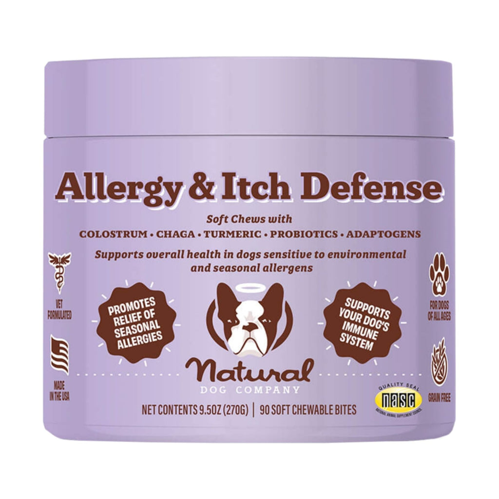 Natural Dog Company Dog Allergy & Itch Supplement Chews - 90 Count