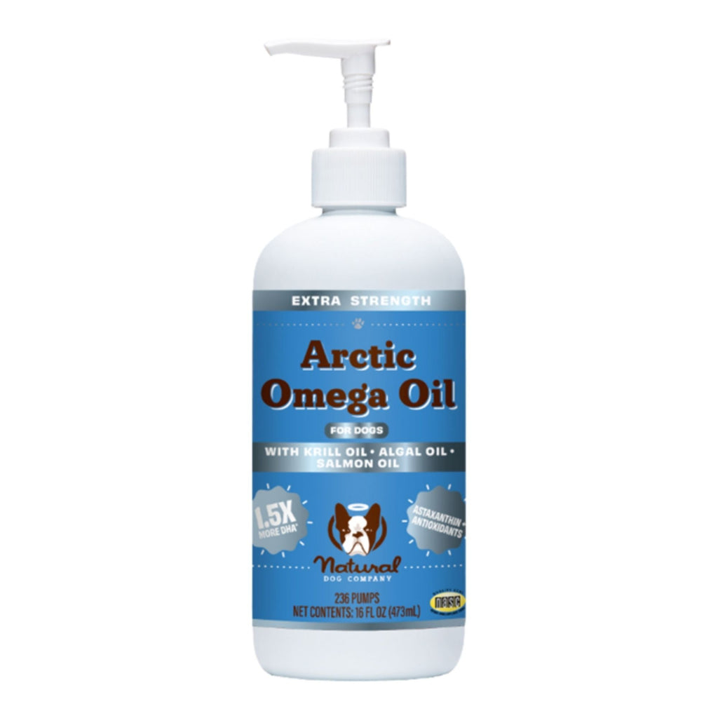 Natural Dog Company Dog Arctic Omega Oil Formula - Bottle & Pump Included 16oz.