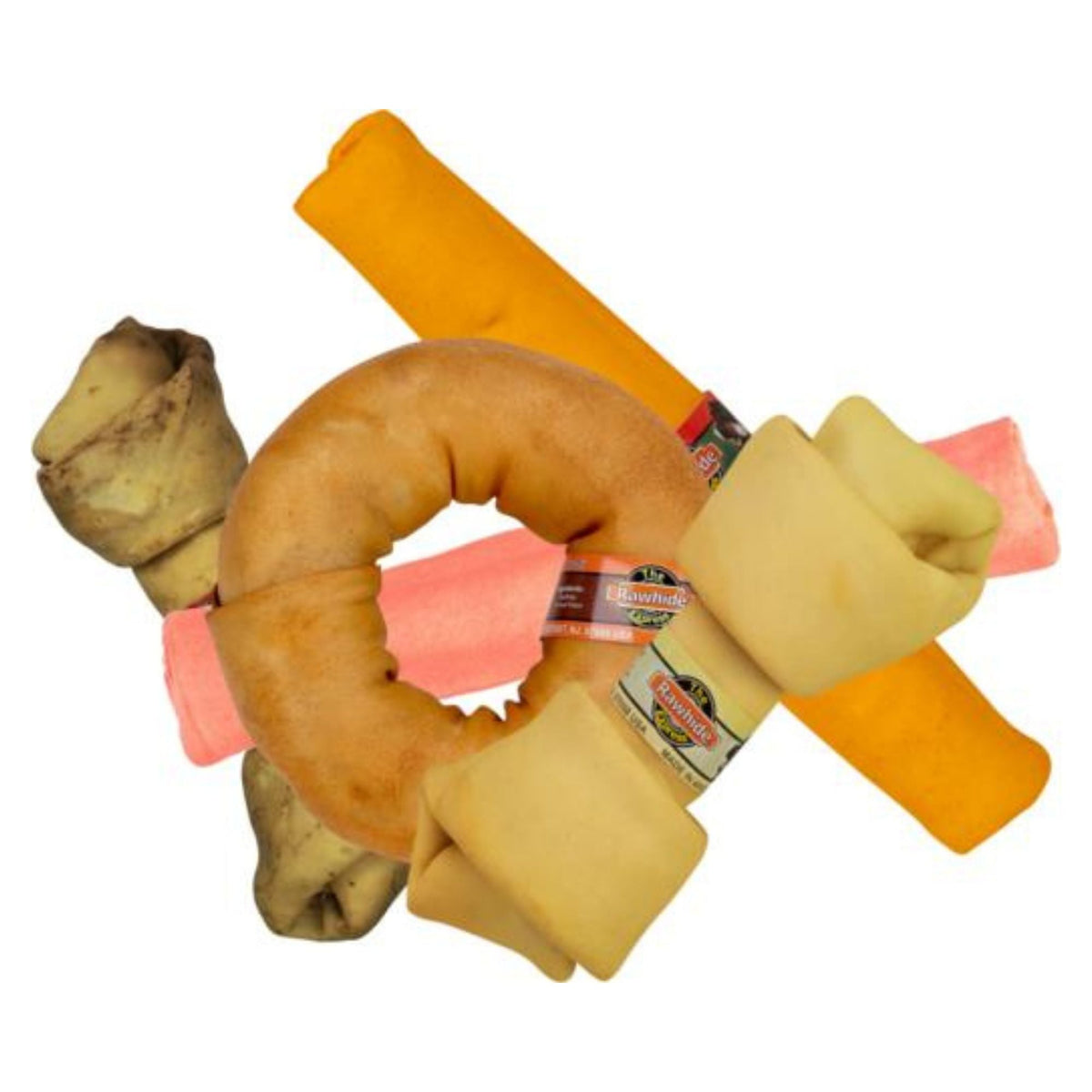 Rawhide Express 3 lb Assorted Flavors Value Pack of Rawhide