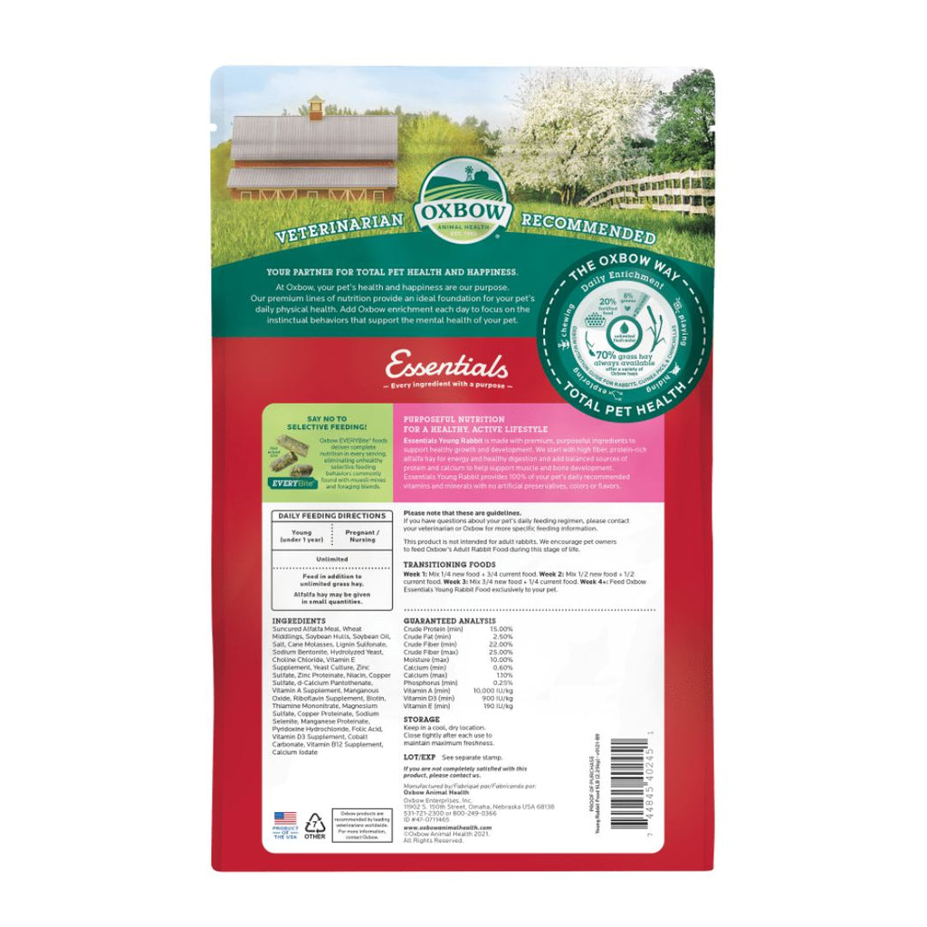 Oxbow Animal Health Essentials Young Rabbit Food 1ea/10 lb