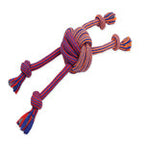 Mammoth Pet Products EXTRA Flossy Chew Monkey Fist Dog Toy Red-Blue-Orange; 1ea-LG; 18 in