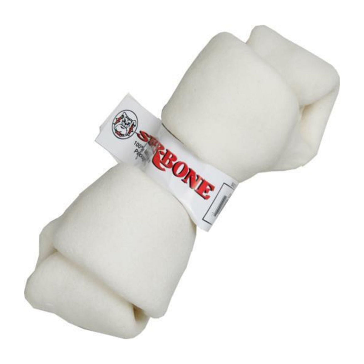 Super Bone White Knot Dog Chew 6-7"