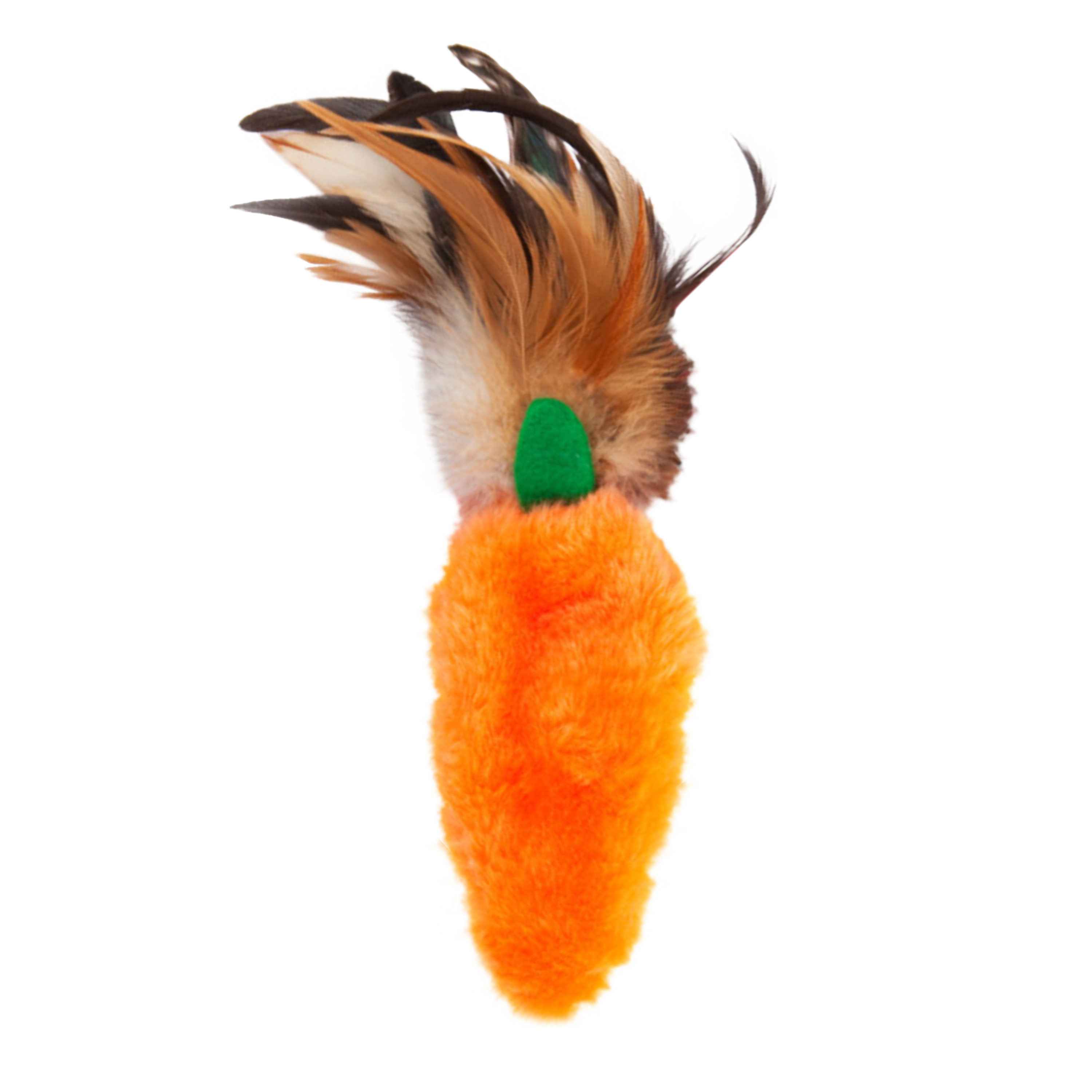 KONG Refillables Catnip Carrot with Feather Cat Toy Orange 1ea/One Size