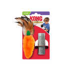KONG Refillables Catnip Carrot with Feather Cat Toy Orange 1ea/One Size