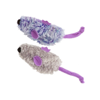 KONG Refillables Catnip Purple and Frosty Mice Cat Toy Purple, Frosty Grey 1ea/One Size, 2 pk